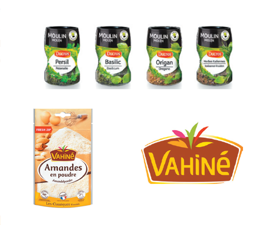 Produits Ducros et Vahine